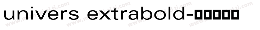 univers extrabold字体转换